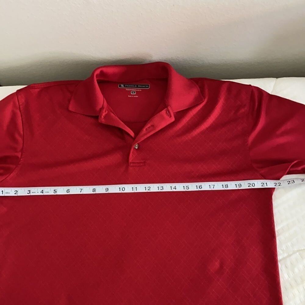 Pebble Beach Red Golf Polo M - Picture 5 of 9